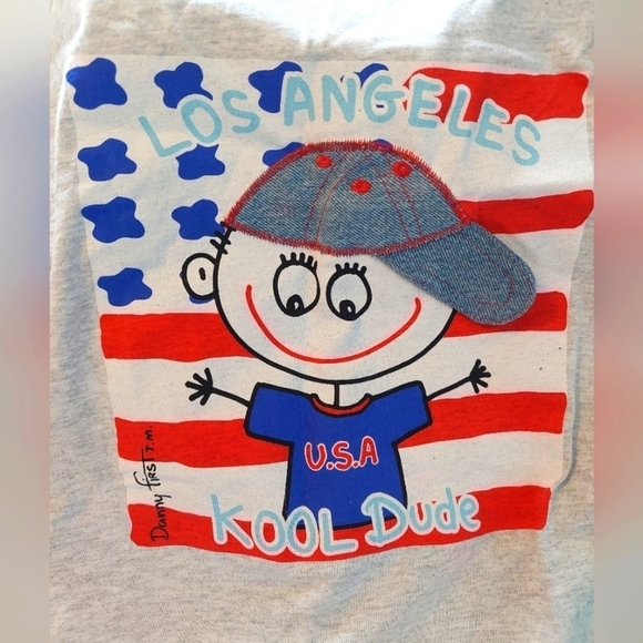 VTG Danny First Kool Kid Light Grey Unisex Short Sleeve Medium Shirt - Picture 3 of 8